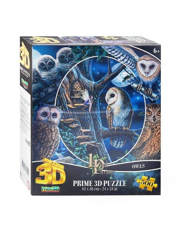 Пазл 3D Коллаж Совы 500 элементов PR32524 super 3d puzzle коллаж драконы 500 элементов