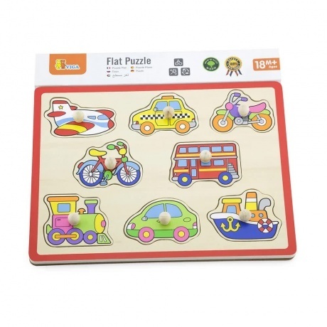 Пазл-вкладыш Транспорт 8 деталей в пленке VIGA - фото 2