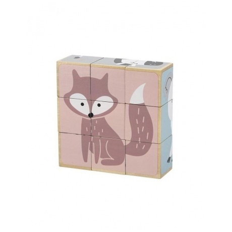 Блочный пазл "Зверята" в рамке 44024 - фото 8