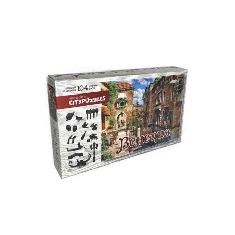 Пазл деревянный Нескучные игры Citypuzzles &quot;Венеция&quot; 8185 - фото 1