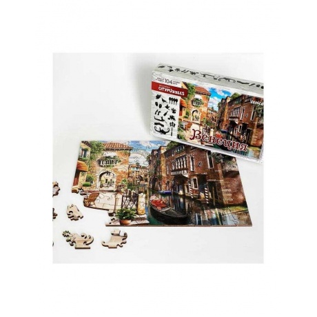 Пазл деревянный Нескучные игры Citypuzzles &quot;Венеция&quot; 8185 - фото 3