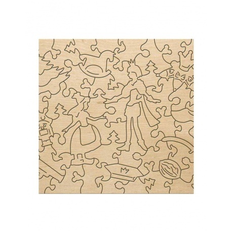 Страна сказок Фигурный деревянный пазл &quot;Щелкунчик&quot;  8263 - фото 4