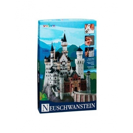 Сборная модель УмБум &quot;Замок Нойшванштайн&quot; Германия 157 - фото 7