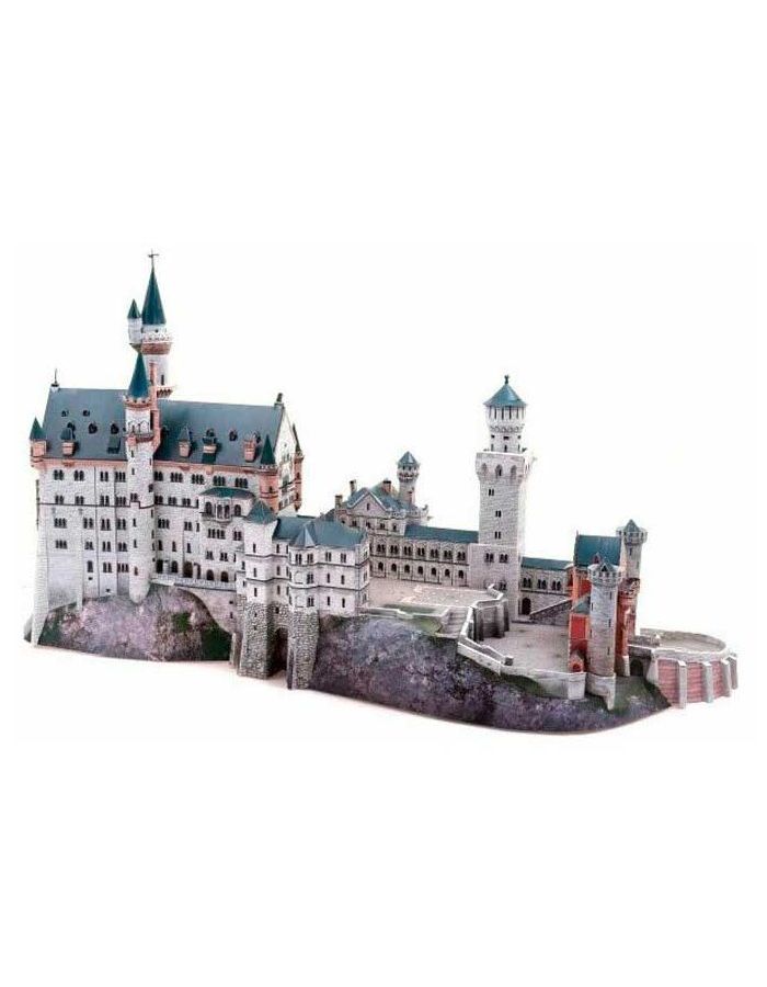 сборная модель умбум охотничий замок средневековый город 294 Сборная модель УмБум Замок Нойшванштайн Германия 157