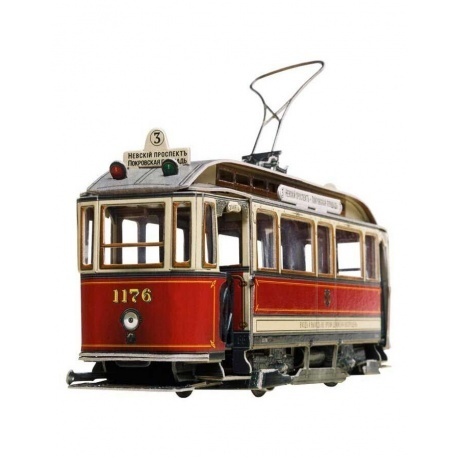 Сборная модель УмБум "Петербургский Трамвай" 605 - фото 2