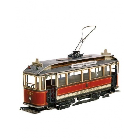 Сборная модель УмБум "Петербургский Трамвай" 605 - фото 3