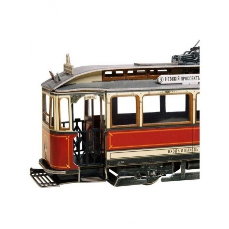 Сборная модель УмБум "Петербургский Трамвай" 605 - фото 4