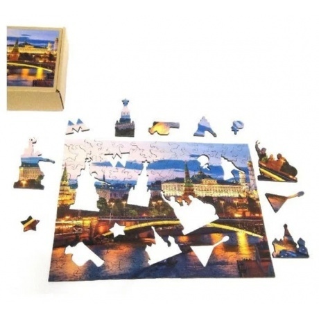Фигурный деревянный пазл Alter Ego &quot;Москва. Кремль&quot; арт.8297 - фото 3