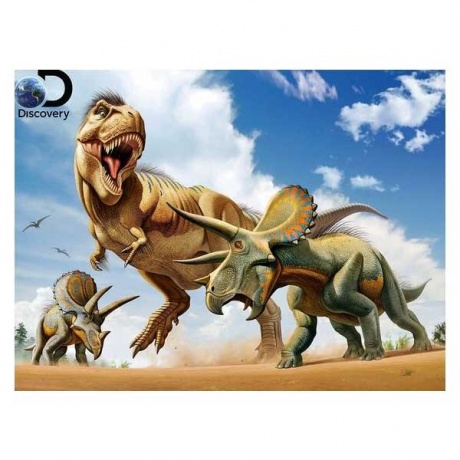 Пазл Prime3D 500 &quot;Тираннозавр против трицератопса&quot; 6+ - фото 2