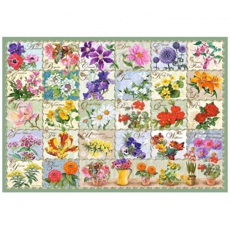 Пазл Castorland 1000 арт.C-104338 &quot;Цветы. Коллаж&quot; - фото 2