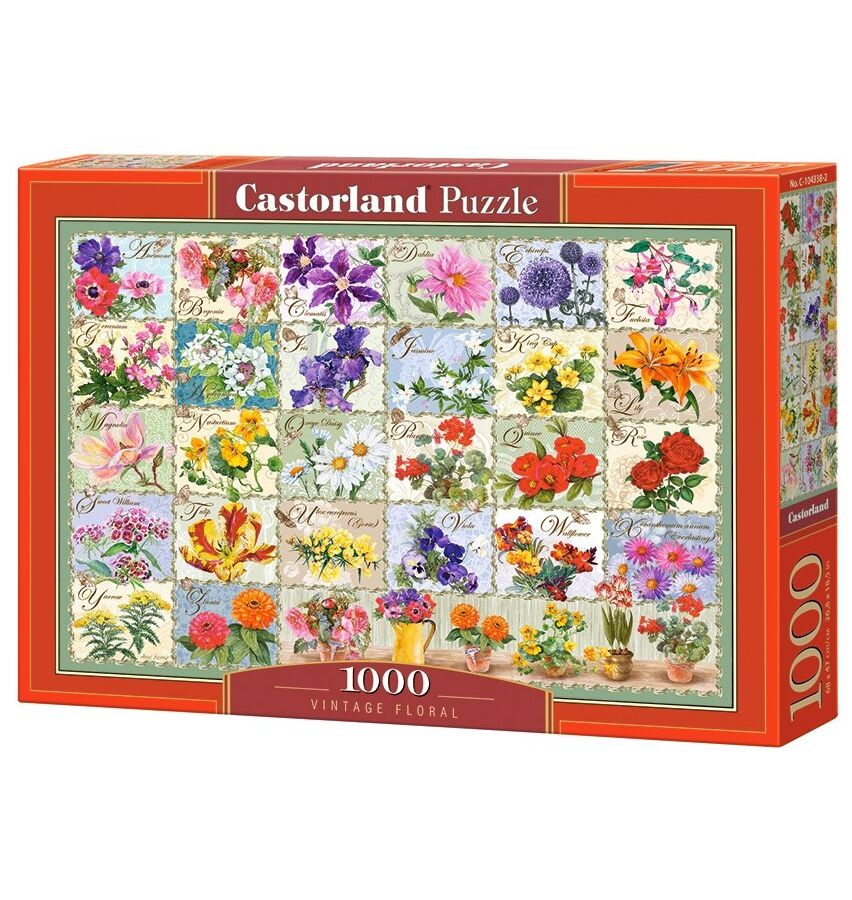 Пазл Castorland 1000 арт.C-104338 Цветы. Коллаж