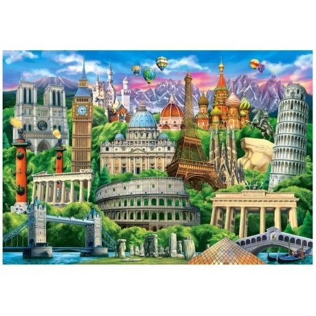 Пазл Castorland 1000 арт.C-104901 &quot;Достопримечательности мира&quot; - фото 2