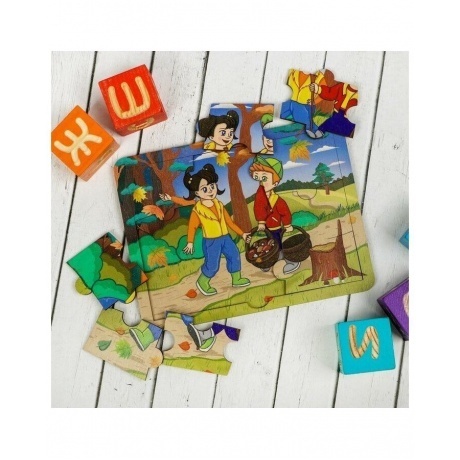 Двухслойный смарт-пазл &quot;Грибники&quot; арт.8154 - фото 3