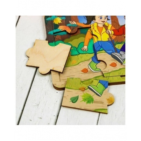 Двухслойный смарт-пазл &quot;Грибники&quot; арт.8154 - фото 4