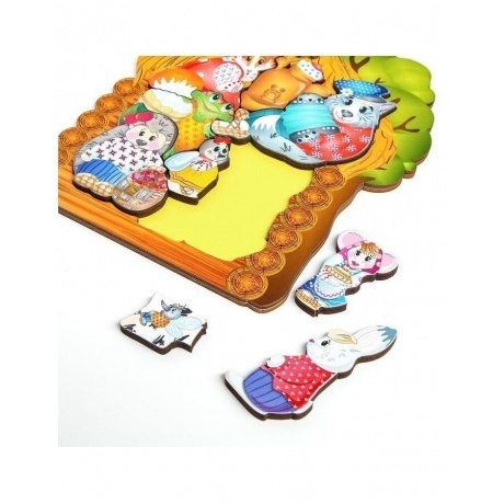 Деревянный пазл &quot;Теремок&quot; 9 дет. арт.8286 /35 - фото 4