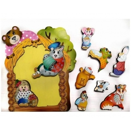 Деревянный пазл &quot;Теремок&quot; 9 дет. арт.8286 /35 - фото 6