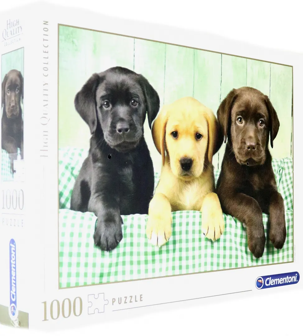 Пазл Clementoni 1000 арт.39279 Разноцветные лабрадоры - фото 3