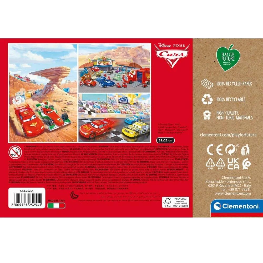 Пазл Clementoni 3X48 арт.25254 Disney Pixar. Тачки - фото 5