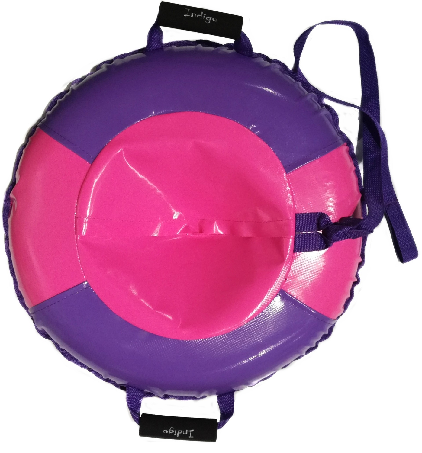Санки Ватрушка Карамелька (армированный тент 600 ) SM-244 60 см Розово-фиолетовый 00024233 - фото 1
