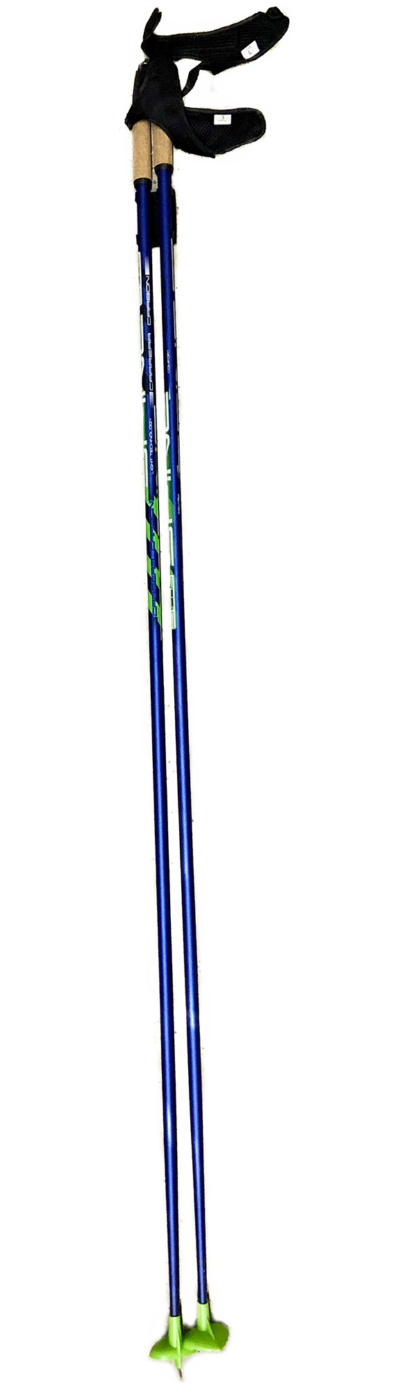 Палки лыжные SPINE Carrera Carbon  10016 1,55 м Сине-зеленый