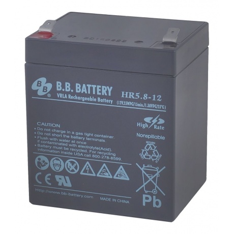Батарея для ИБП BB Battery HR5.8-12 - фото 3