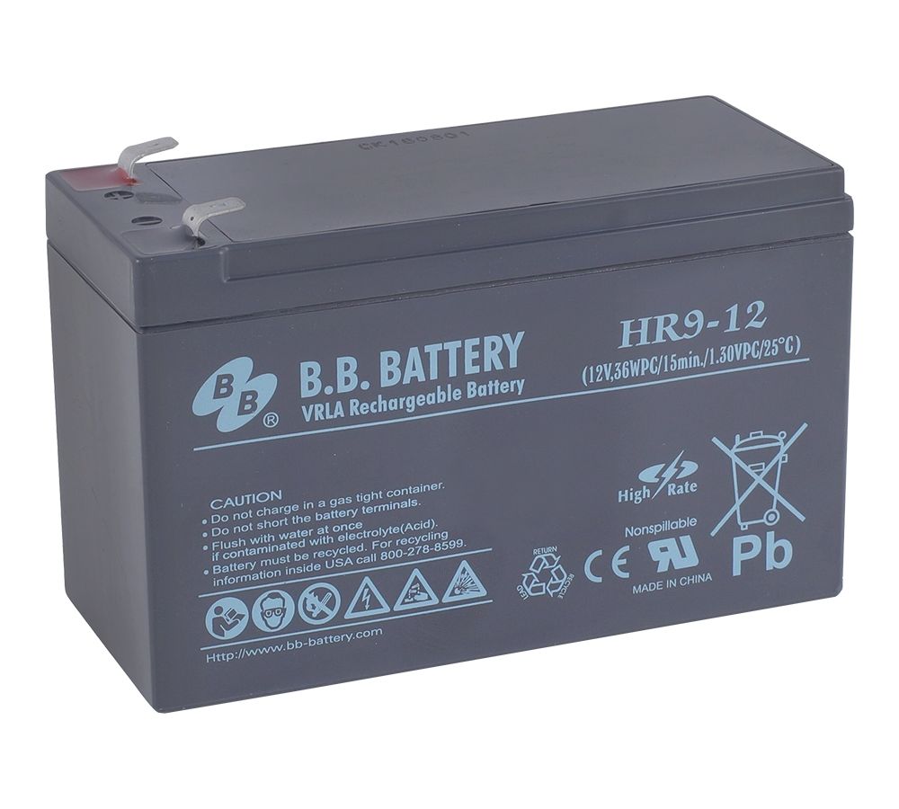 Батарея для ИБП BB Battery HR 9-12 аккумулятор для ибп delta battery hr 12 9 12v 9ah