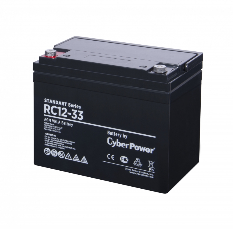 Батарея для ИБП CyberPower Standart series RC 12-33 аккумулятор тяговый sunways gp 12 33 12в 33 ач agm