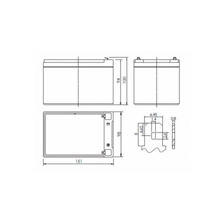 Батарея для ИБП Powerman CA12120 - фото 3