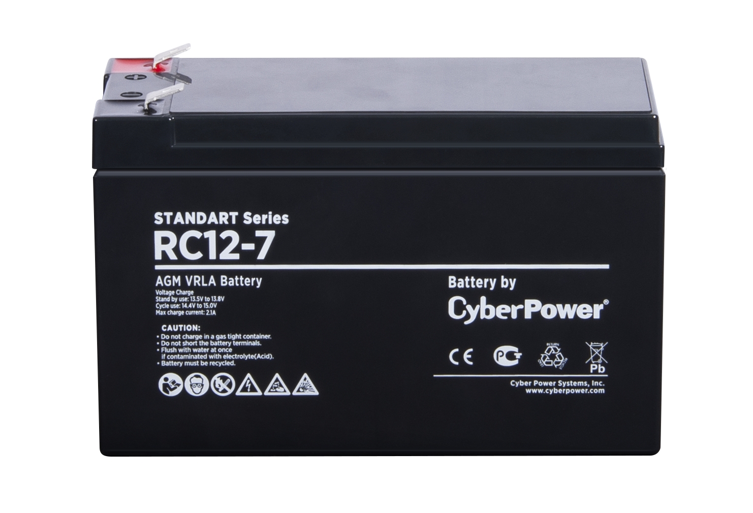 Батарея для ИБП CyberPower Standart series RC 12-7/12V7Ah battery cyberpower standart series rc 12 135 12v 135 ah
