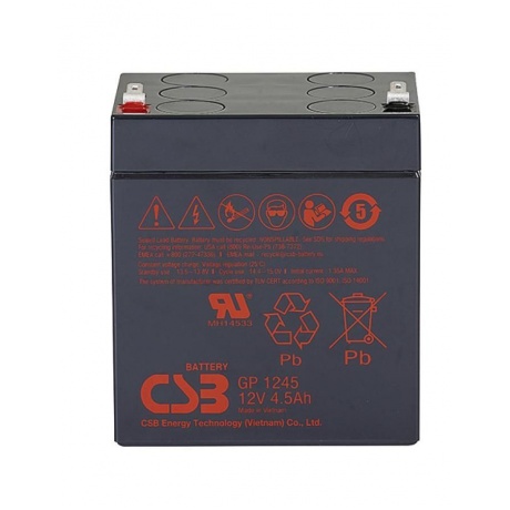Аккумуляторная батарея для  ИБП CSB GP 1245 4.5 А·ч - фото 2