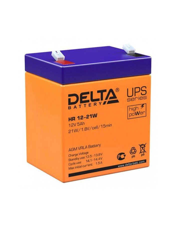 Батарея для ИБП Delta HR 12-21W батарея для ибп delta hr 12 7 2 12 в 7 2 ач