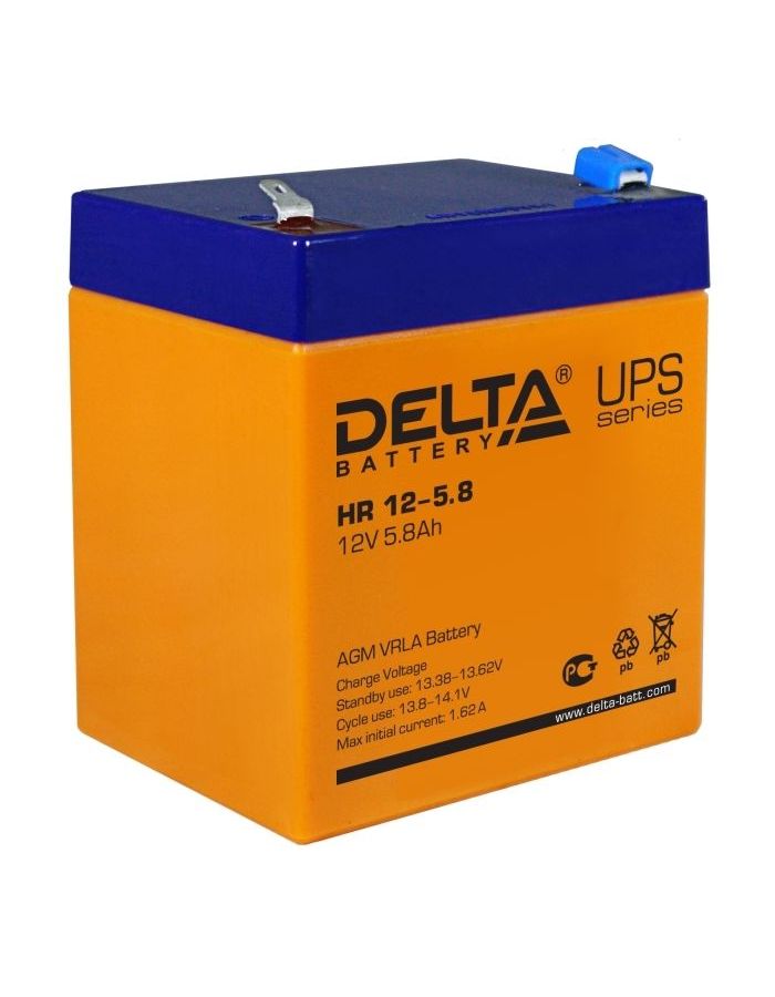 Батарея для ИБП Delta HR 12-5.8 батарея для ибп delta hr 12 7 2 12 в 7 2 ач