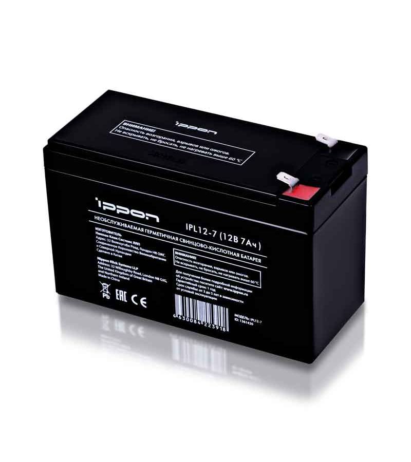 Батарея для ИБП Ippon IPL12-7 источник бесперебойного питания ippon батарея для ибп 10000va черный 791563