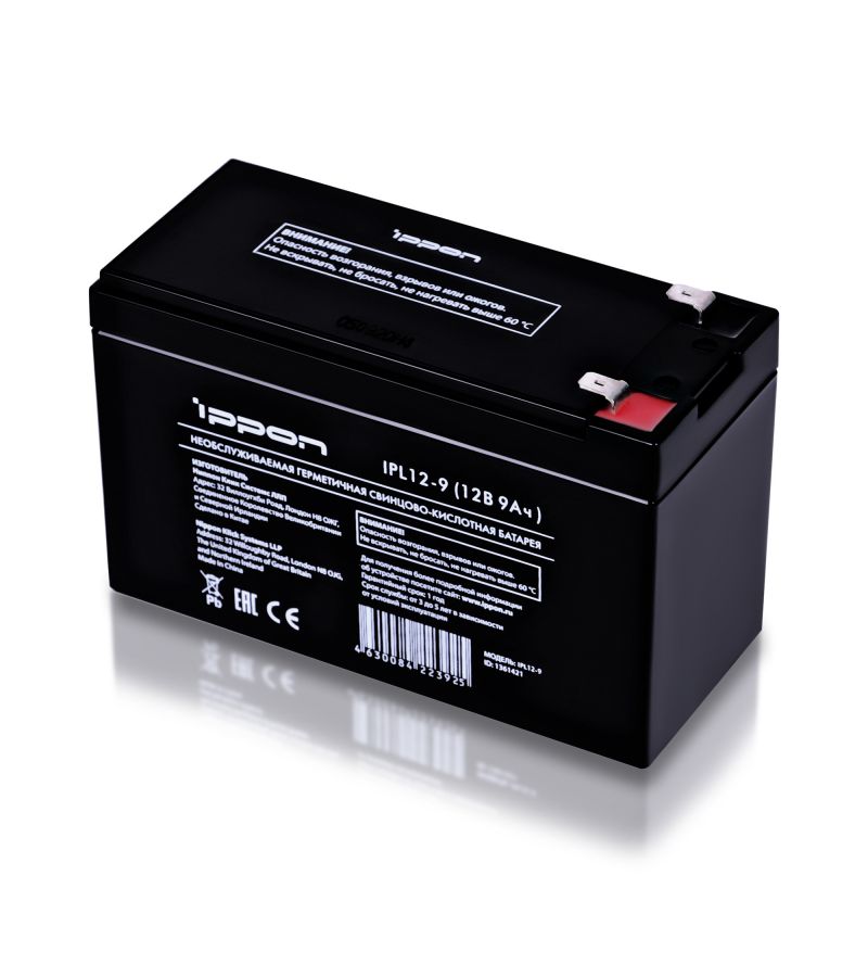 Батарея для ИБП Ippon IPL12-9 батарея для ибп ippon ipl12 7 12в 7ач 1361420