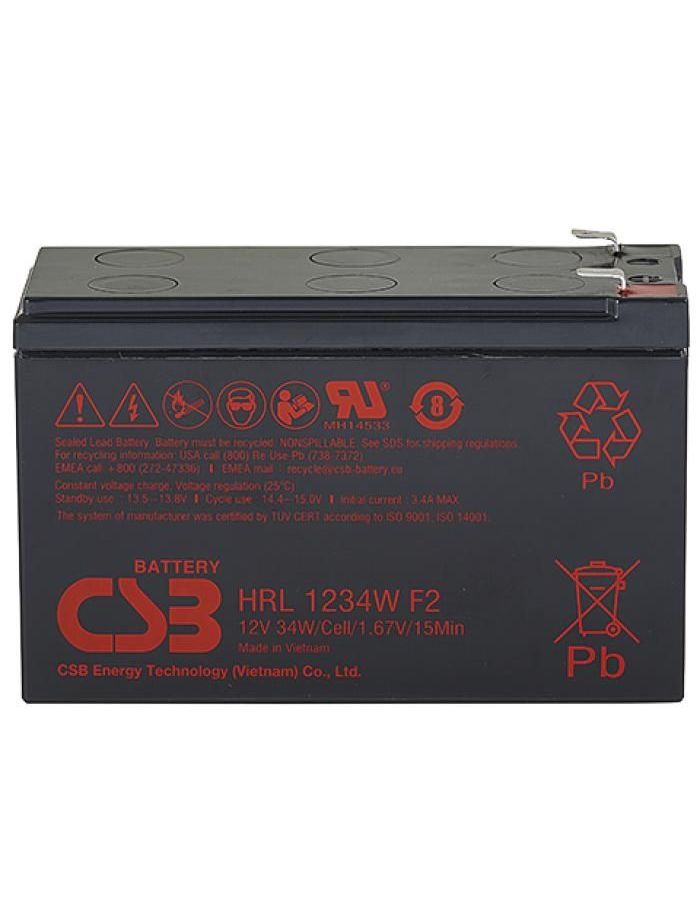 Батарея для ИБП CSB HRL-1234W аккумулятор для ибп csb hrl 1234w 12v 9ah клеммы f2fr