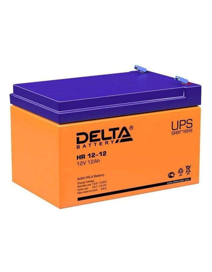 Батарея для ИБП Delta HR 12-12 батарея delta hr 12 12 12в 12ач 151х98х101мм
