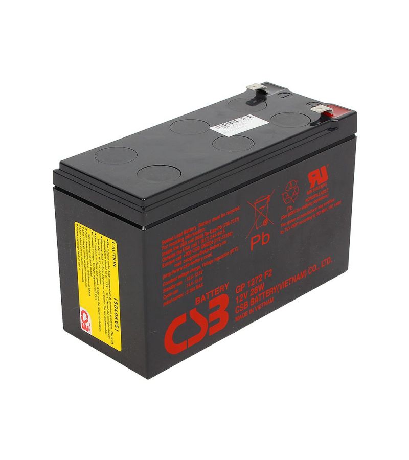 Аккумуляторная батарея для ИБП CSB GP1272F2 12В 7.2 А·ч цена и фото