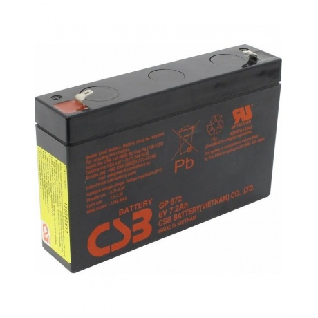 Аккумуляторная батарея для ИБП CSB GP672 7.2 А·ч - фото 6