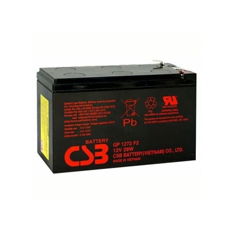 Аккумуляторная батарея для ИБП CSB GP1272 F2 (12V28W) 28 А·ч - фото 6