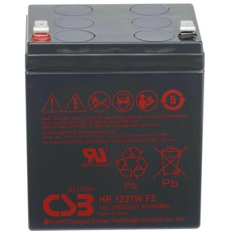 Аккумуляторная батарея для ИБП CSB HR1227W F2 27 А·ч - фото 1