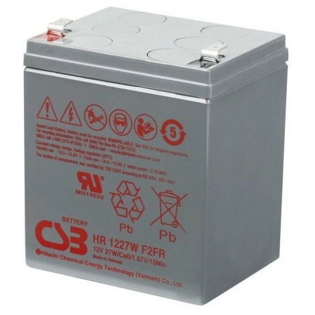Аккумуляторная батарея для ИБП CSB HR1227W F2 27 А·ч - фото 4