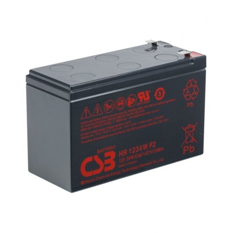 Аккумуляторная батарея для ИБП CSB HR1234W F2 34 А·ч - фото 6
