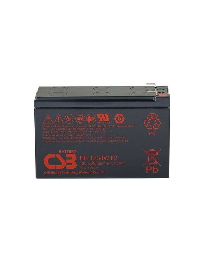 Аккумуляторная батарея для ИБП CSB HR1234W F2 34 А·ч