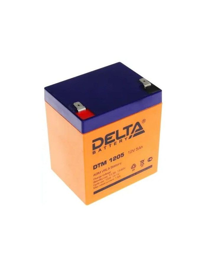 Батарея для ИБП Delta DTM 1205 12В 5Ач аккумулятор ragex для электроинструмента bosch p n 2607335262 2607335274 2607335374 2607335709 bat120 1 5ач 12в ni cd