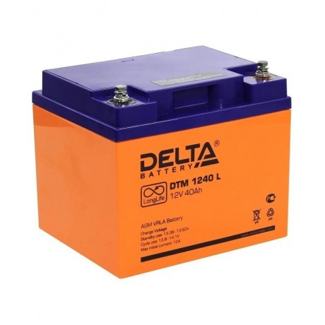 Батарея для ИБП Delta DTM 1240 L 12В 40Ач - фото 2