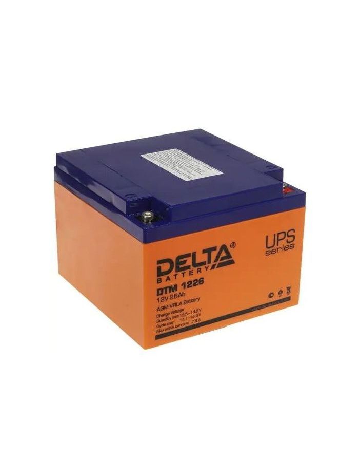 Батарея для ИБП Delta DTM 1226 12В 26Ач батарея для ибп delta dtm 1207 12в 7 2ач
