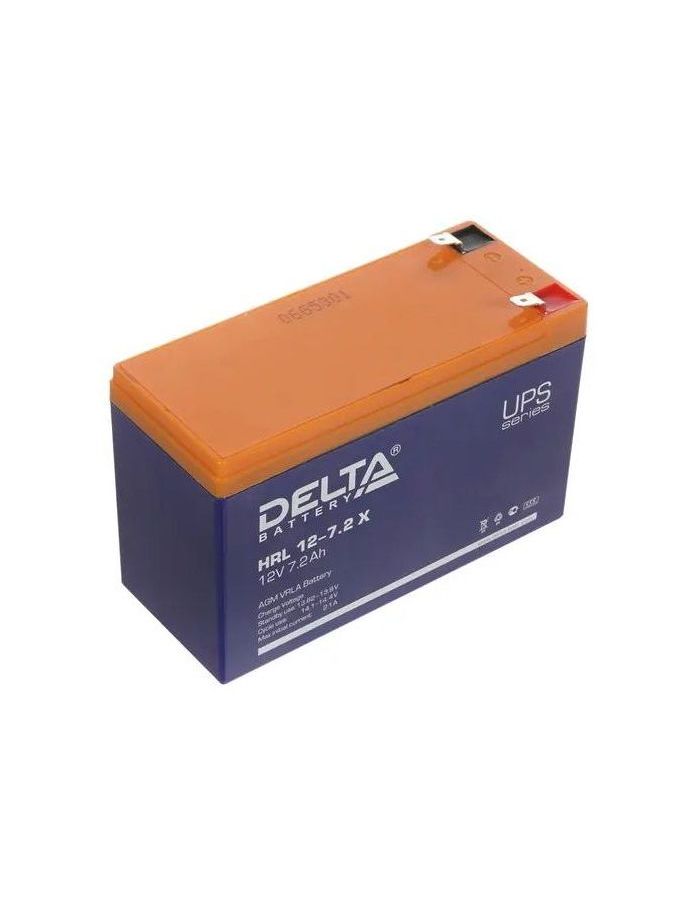 Батарея для ИБП Delta HRL 12-7.2 X 12В 7.2Ач аккумуляторная батарея delta hrl 12 7 2 x 12 в agm 7 2 ач
