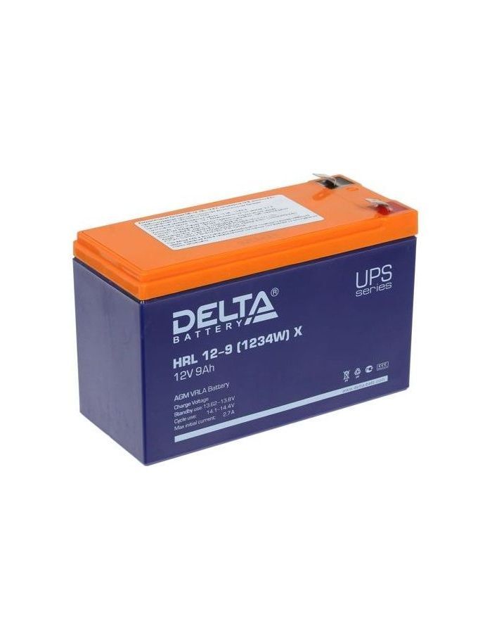 Батарея для ИБП Delta HRL 12-9 (1234W) X 12В 9Ач аккумулятор pitatel hr9 12 hr 1234w npw45 12 12v 9000mah