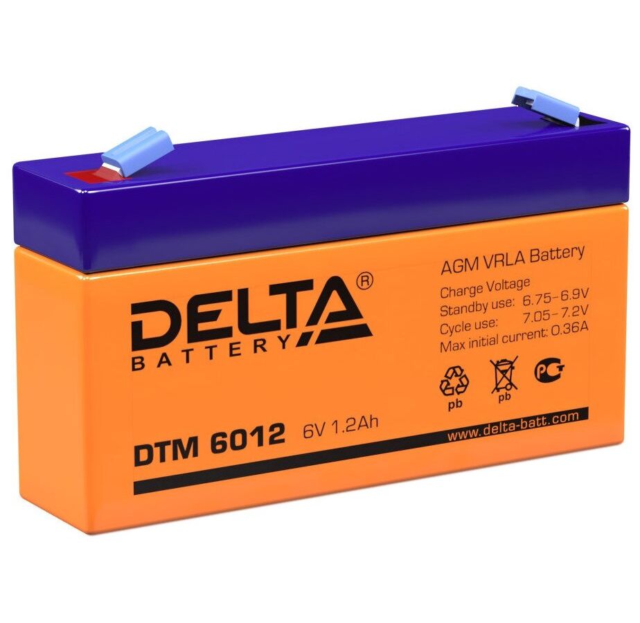Батарея для ИБП Delta DTM 6012 аккумулятор delta hr 6 15 6в 15 ач agm