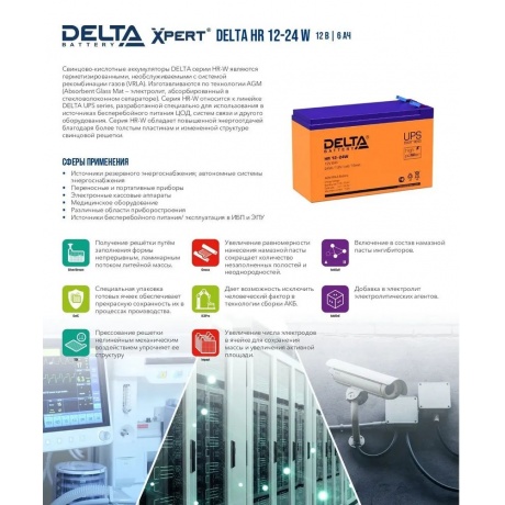 Батарея для ИБП Delta HR 12-24 W - фото 5